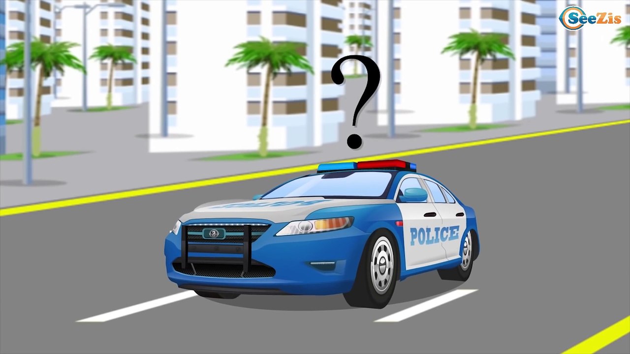 Red Racing Car and Ambulance - Real Race in the City - Car Cartoon for Kids