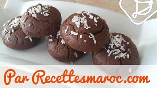 Biscuits Moelleux Chocolat - Melt in your Mouth Chocolate Cookies - بيسكوي بالشكلاط