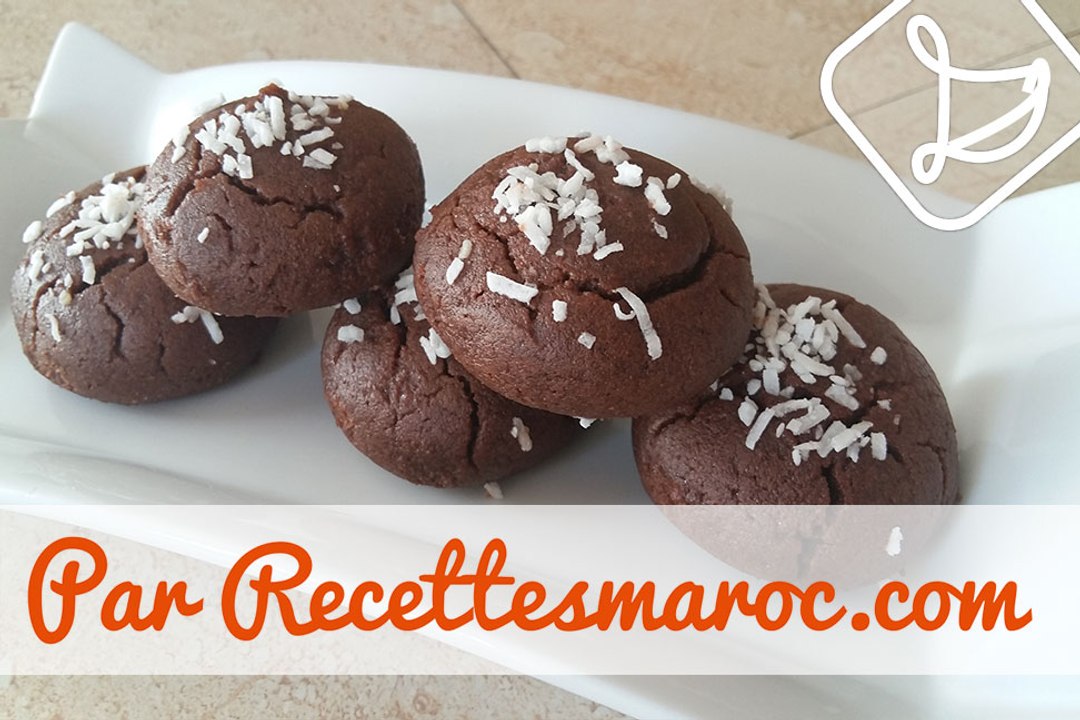 Biscuits Moelleux Chocolat - Melt in your Mouth Chocolate Cookies - بيسكوي بالشكلاط