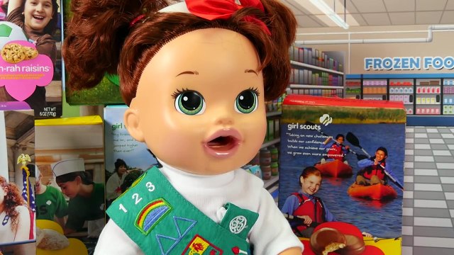 Baby Alive Girl Scout Sells Cookies And Battles Maleficent. DisneyToysFan. , Animated Movies cartoons 2017 & 2018