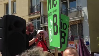 Protesters Chant Against Trump During President's Warsaw Visit