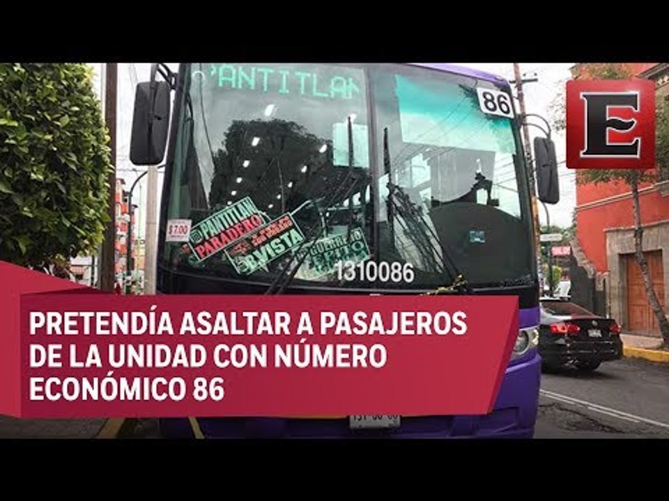 'Justiciero' frustra robo y mata a asaltante de transporte público
