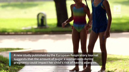 Eating sugar while pregnant may cause allergies in children