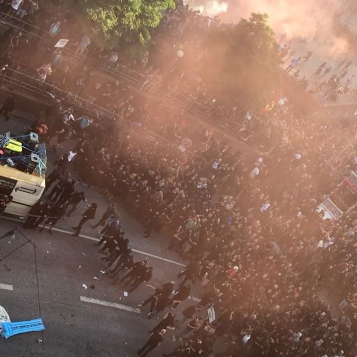 Protestors Hurl Objects at Riot Police During G20 Demonstrations in Hamburg
