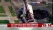 Vehicle Falls into Massive Sinkhole in Cleveland