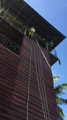 Marcella & Benjamin JR Layos Rappelling