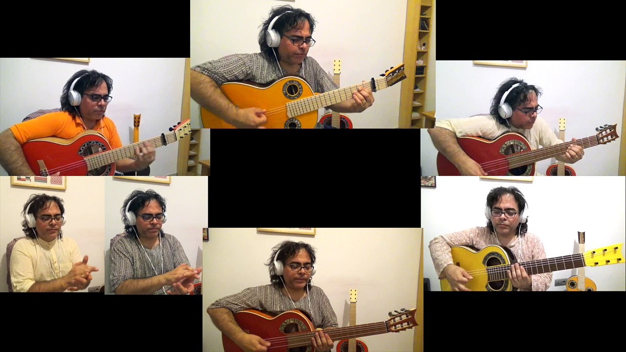 "Almoraima and Else" by Paco de Lucia, Ruben Diaz arr.for 5 AG Simplicio 1929 (Andalusian Guitars)