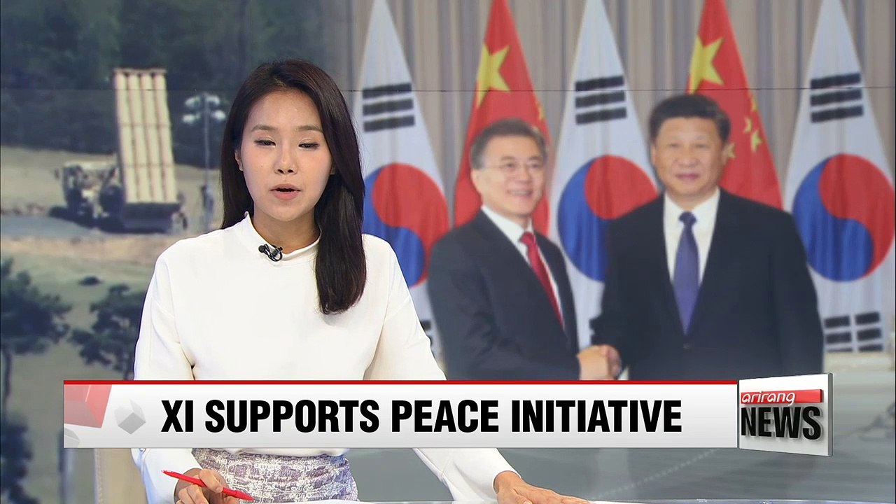 Chinese President Xi Jinping throws support for South Korean President Moon's drive for peace on Korean peninsula