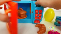 Et bébé Bonbons les couleurs poupées des œufs pour enfants Apprendre micro onde four jouets avec surprise