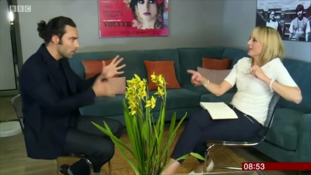 AIDAN TURNER on BBC Breakfast Show