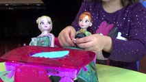 Muñecas Frozen fever - juguetes frozen -cumpleaños con plastilina Anna y Elsa - play doh b