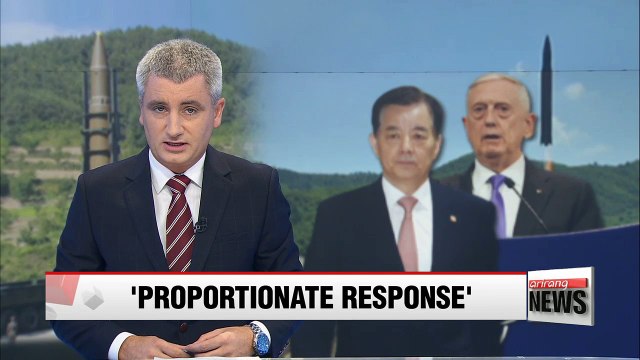 South Korea, U.S. defense chiefs discuss joint response against North Korea