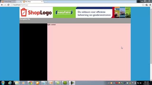 E-Commerce website in PHP & MySQL in Urdu-Hindi part 6 creating the menu
