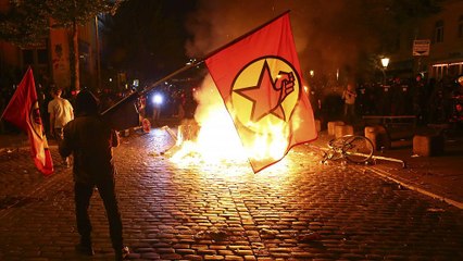 Gyújtogatás és könnygáz Hamburgban