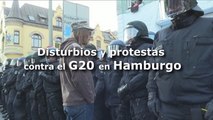 Disturbios y protestas contra el G20 en Hamburgo
