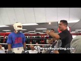 boxing superstar mikey garcia sparring - esnews boxing