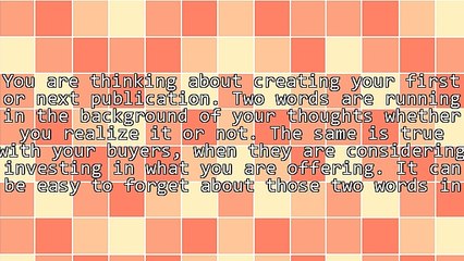 Booklet Tips - Two Crucial Words