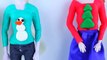 Frozen Play Doh Elsa, Anna & Barbie Doll Ugly Christmas Sweaters Playdough Makeover Dress-