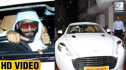 Ranveer Singh Spotted At Deepika Padukone's Apartment In His New Ride