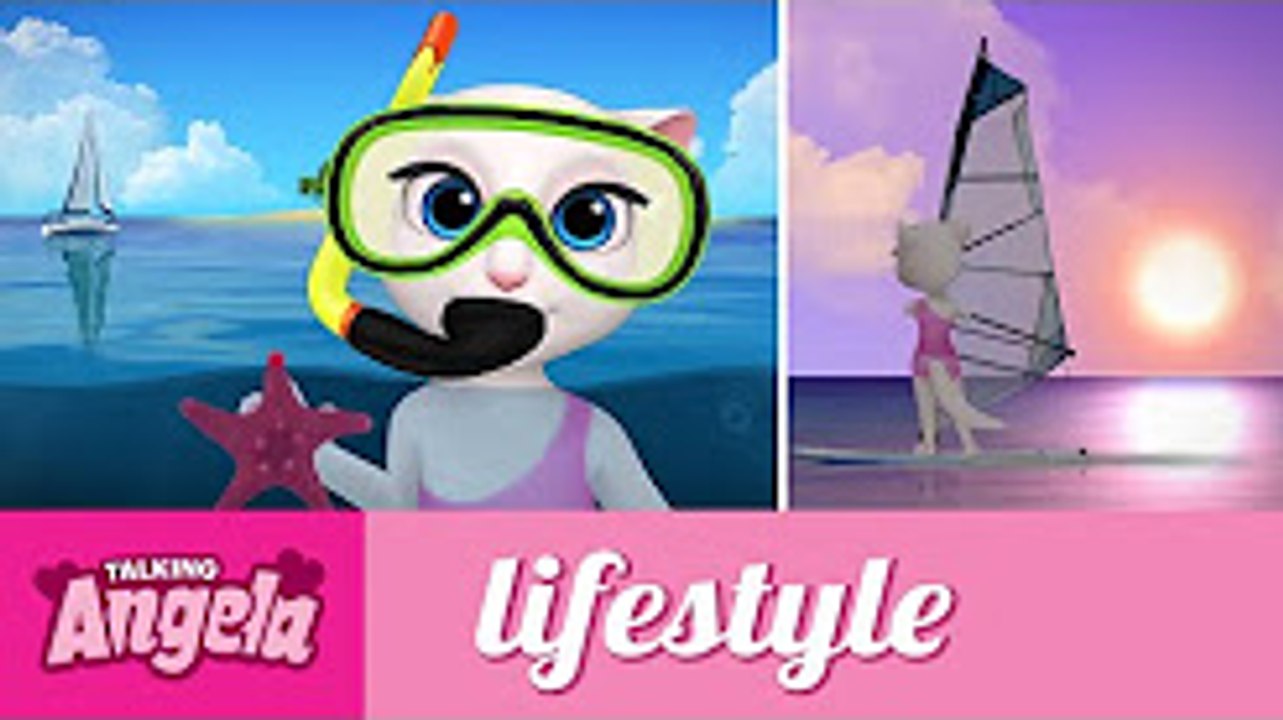 Talking Angela - My Day at the Beach
