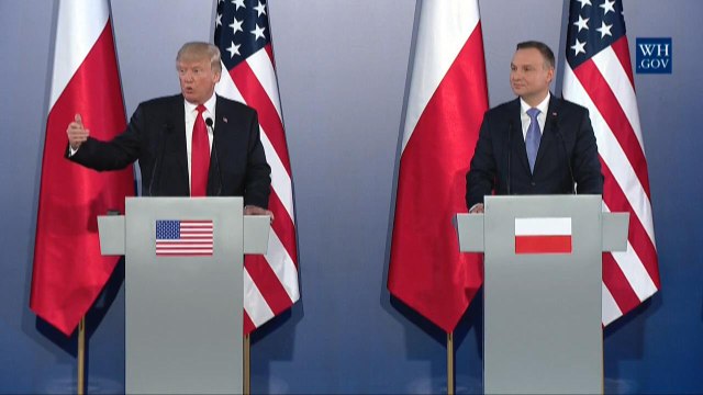 President Trump Attacks CNN, Fake News And North Korea In Poland