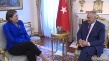 Başbakan Yıldırım, AB Ulaştırma Komiseri Bulc'u Kabul Etti
