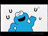 Sesame Street - Cartoon Cookie Monster sings U