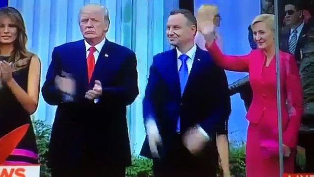 Handshake Fail- Watch Poland’s First Lady Totally Snub Trump in Warsaw