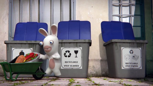 Les Lapins Crétins ne savent pas recycler Les Lapins Crétins [FR]