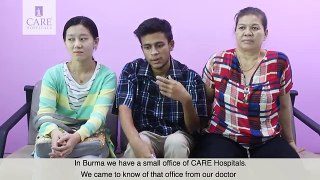 Mr Tee Haa Ne Ne From Myanmar Speaks About His Treatment At CARE