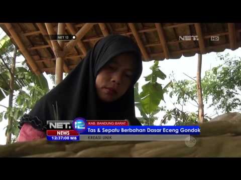 Kreasi Unik Tas dan Sepatu Berbahan Dasar Eceng Gondok - NET12