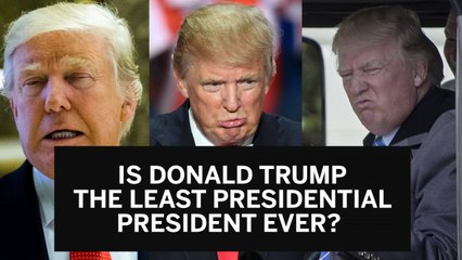 Is Donald Trump the least presidential US president ever?