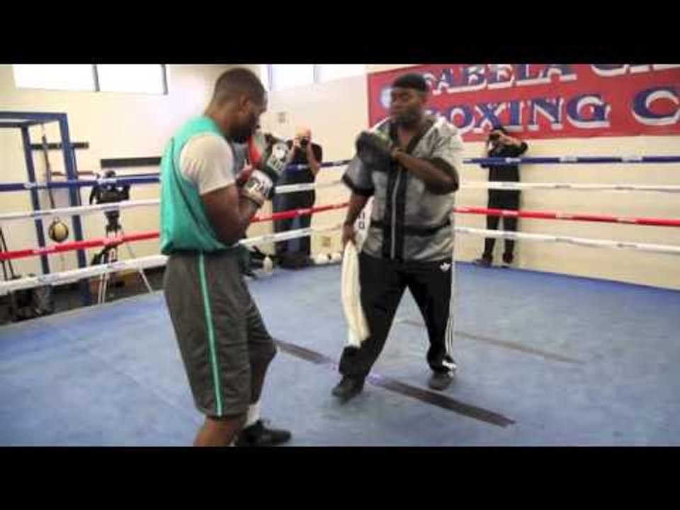Demetrius Hopkins training