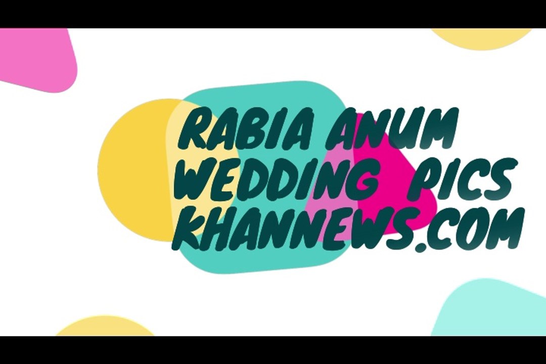 Rabia Anum Geo News Anchor Wedding Pics