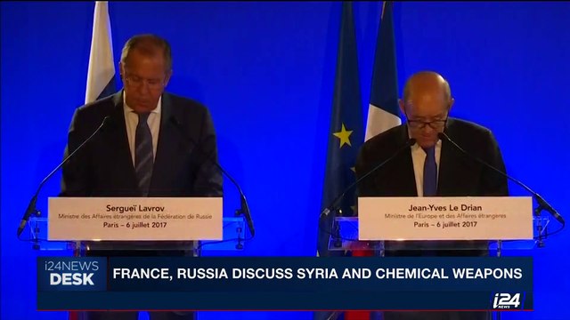 i24NEWS DESK | France, Russia discuss Syria and chemical weapons | Friday, July 7th 2017