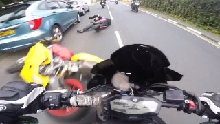 Hectic & Amazing Motorcycle Crashes & Mishaps 2017