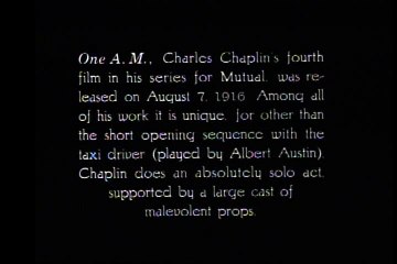 Charlie Chaplin - 1916-08-07 - В час ночи (One A.M.)