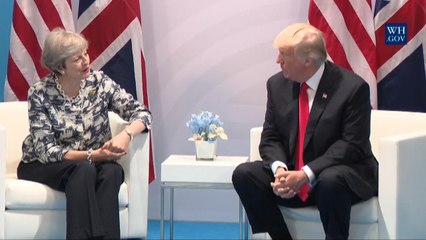 President Trump Builds On Special Relationship With UK Prime Minister May