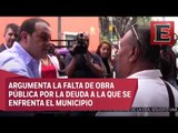 Taxistas de Cuernavaca exigen a Cuauhtémoc Blanco pavimentación de calles