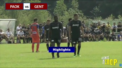PAOK 0-2 KAA Gent - Highlights - 07.07.2017