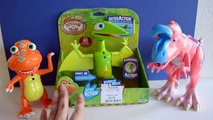 Взаимодействие дон Птеранодон динозавр поезд Игрушки видео для Дети Дино игрушка