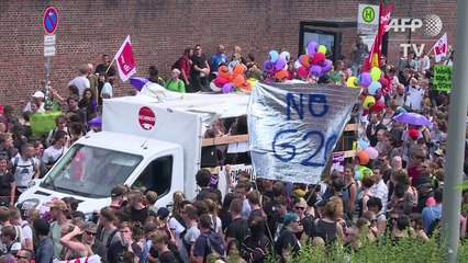Protests continue in Hamburg on first day of G20 summit