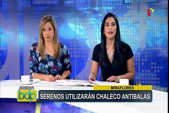 Miraflores: serenos utilizarán chalecos antibalas como medida de seguridad