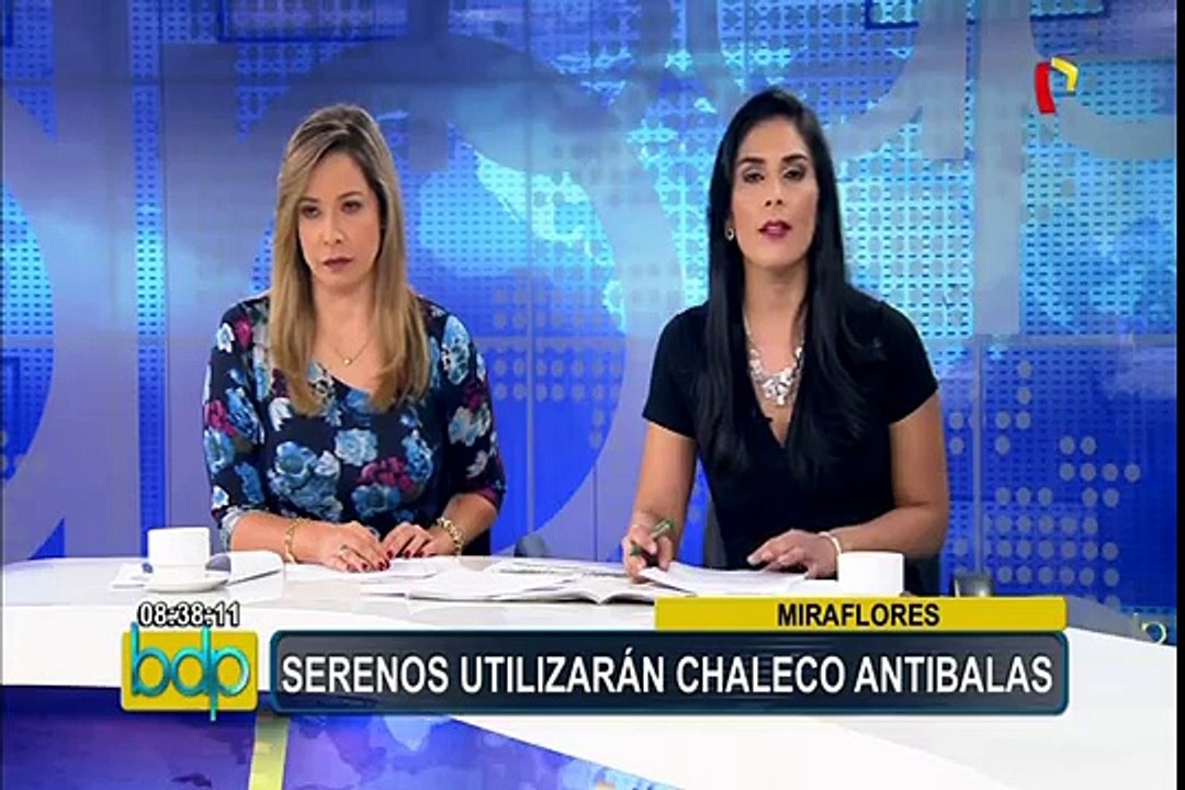 Miraflores: serenos utilizarán chalecos antibalas como medida de seguridad