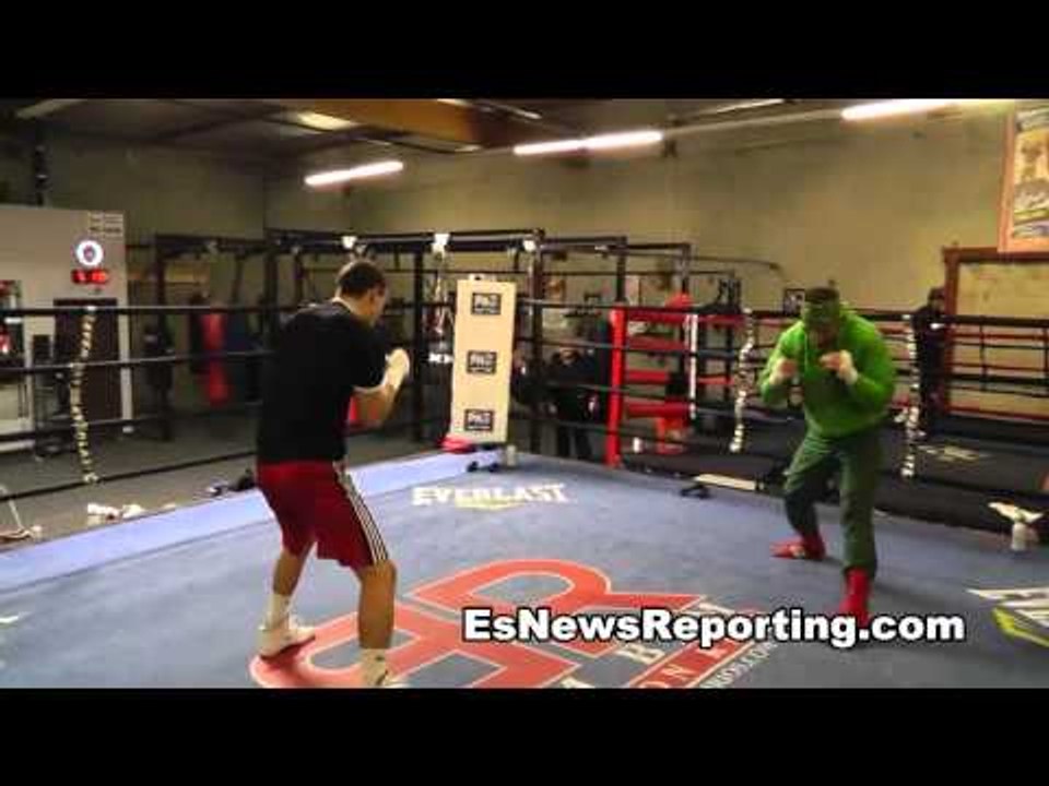 Mexican Russian and Egidijus Kavaliauskas workout in oxnard - EsNews Boxing