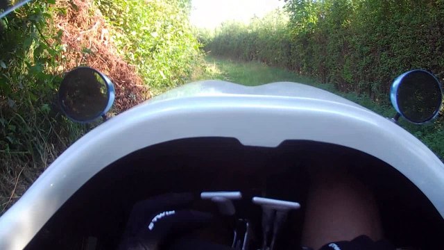 Velomobile QuattroVelo 004 - Offroading in the corn fields