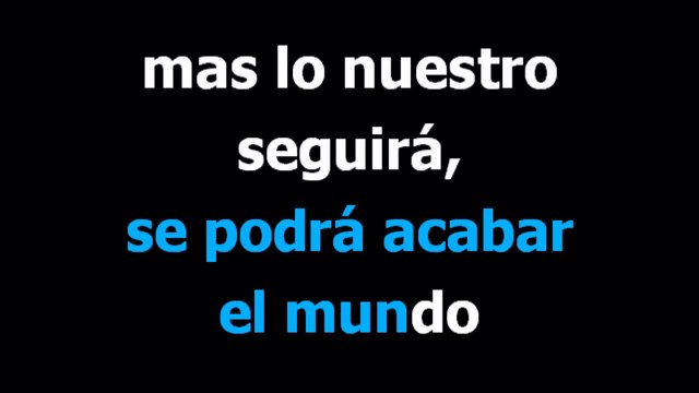 Amor por ti - Los angeles negros - Karaoke - Letra