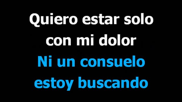 Dejenme si estoy llorando - Los angeles negros - Karaoke - Letra