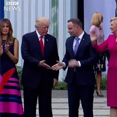 Quand Donald Trump rencontre la Première dame polonaise...