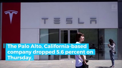 Tesla stock slides, loses 'Most Valuable US Automaker' crown